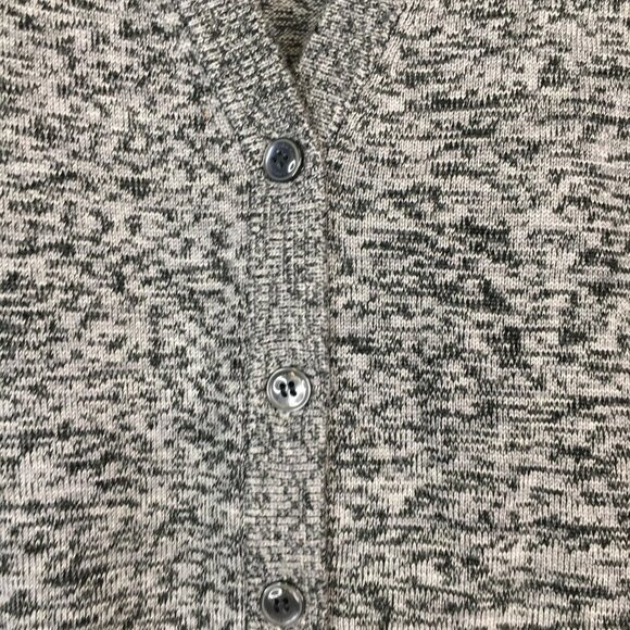 Calvin Klein Gray Heathered Lightweight Cardigan Front Pockets Size M - Picture 4 of 11